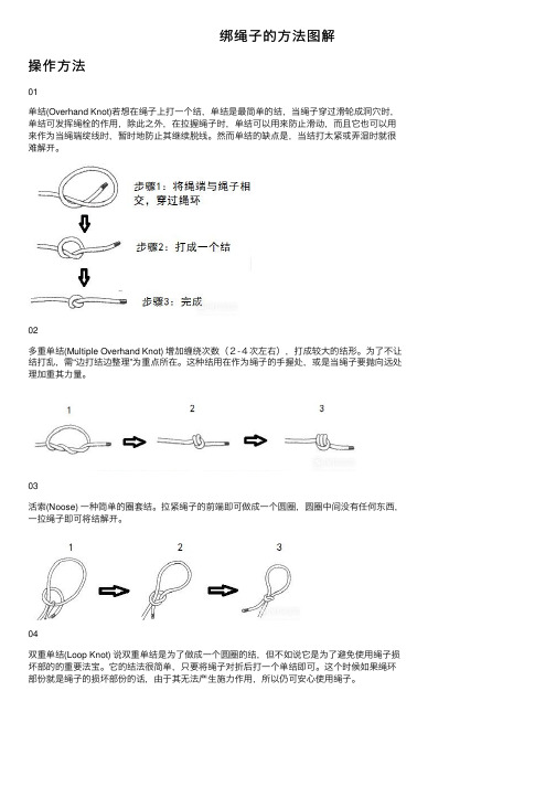 绑绳子的方法图解