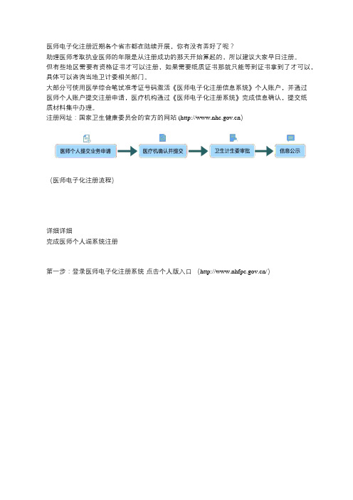 执业医师电子化注册流程及常见问题汇总