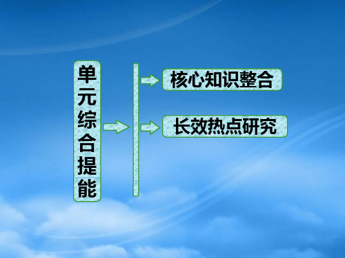 高中政治总复习 第三单元 发展社会主义民主政治单元综合提能课件 新人教必修2 (2)