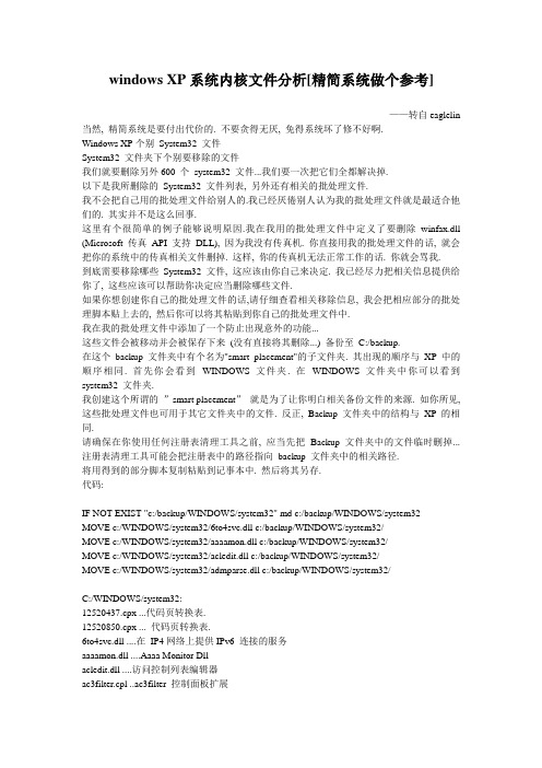 windows_XP系统内核文件分析