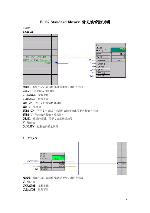 PCS 功能块详细说明