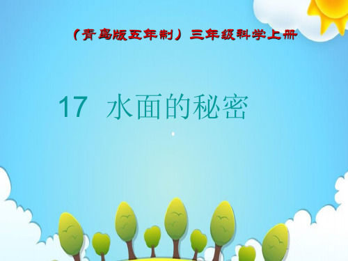 青岛版小学科学三年级上册水面的秘密课件(3)