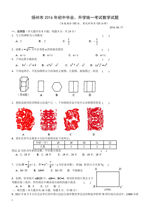 2016年中考数学试题(含答案解析) (30)