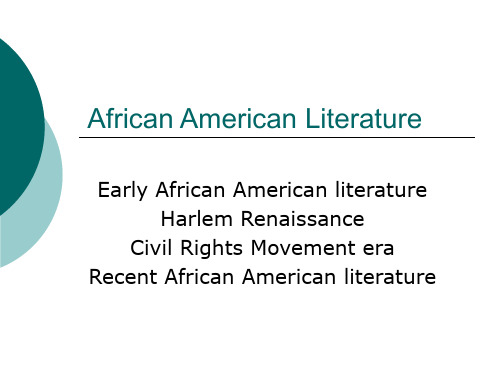 African American Literature