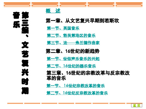 文艺复兴时期音乐