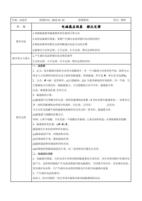 电磁感应现象 楞次定律