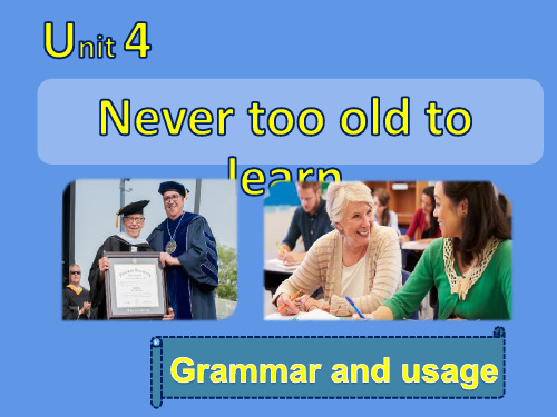 2020牛津译林版高中英语选择性必修四Unit4Grammarandusage课件