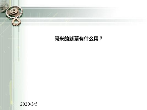 阿米的紫草有什么用