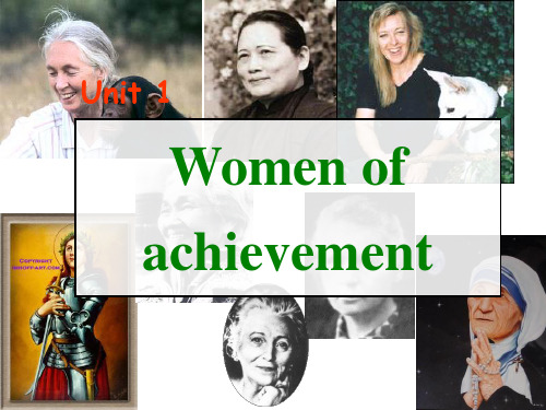 人教版新课标 必修四Unit 1 Women of achievement Writing (共11张PPT)