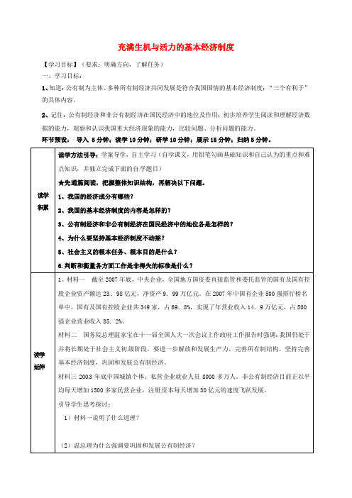 河北省石家庄市九年级政治全册 第二单元 五星红旗我为