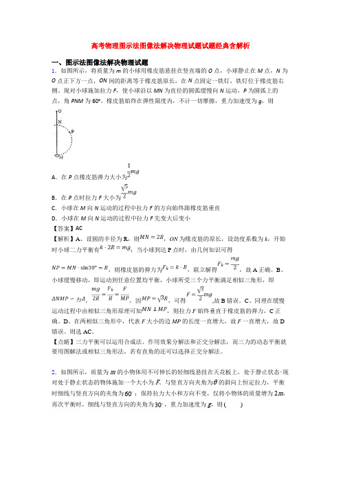 高考物理图示法图像法解决物理试题试题经典含解析