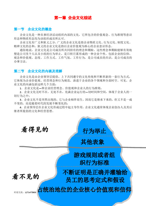 企业文化综合概述