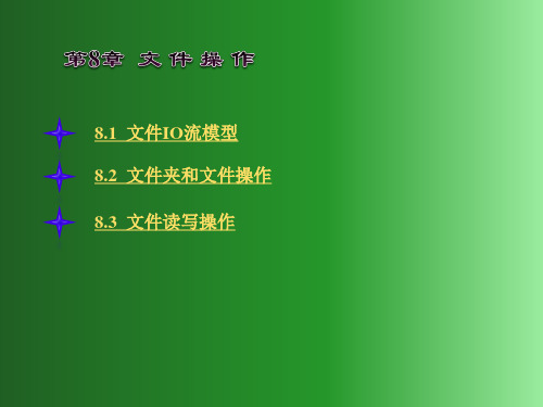 VB第8章文件操作PPT