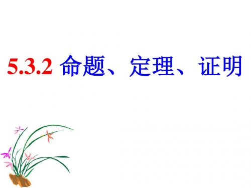 5.3.2命题.定理.证明