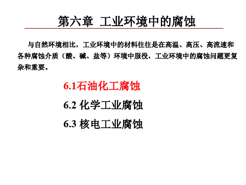 材料腐蚀与防护-8讲-工业环境中的腐蚀