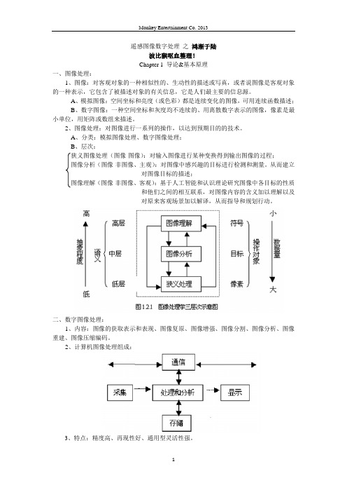 武汉大学2010级数字图像处理课程复习提纲(究级简化版)