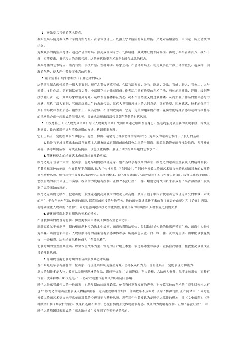 中国美术史复习资料