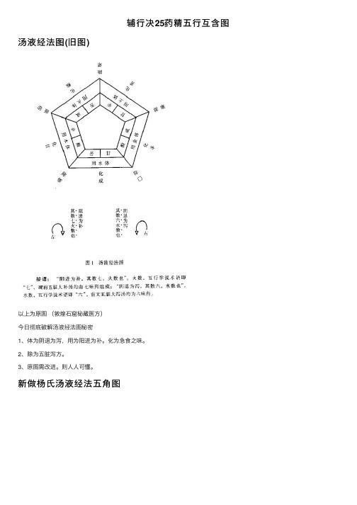 辅行决25药精五行互含图