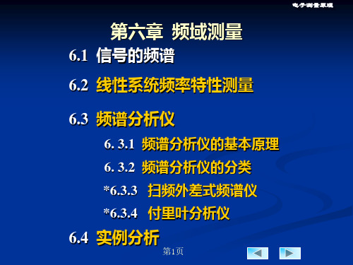 第六章 频域测量仪器原理及应用PPT课件