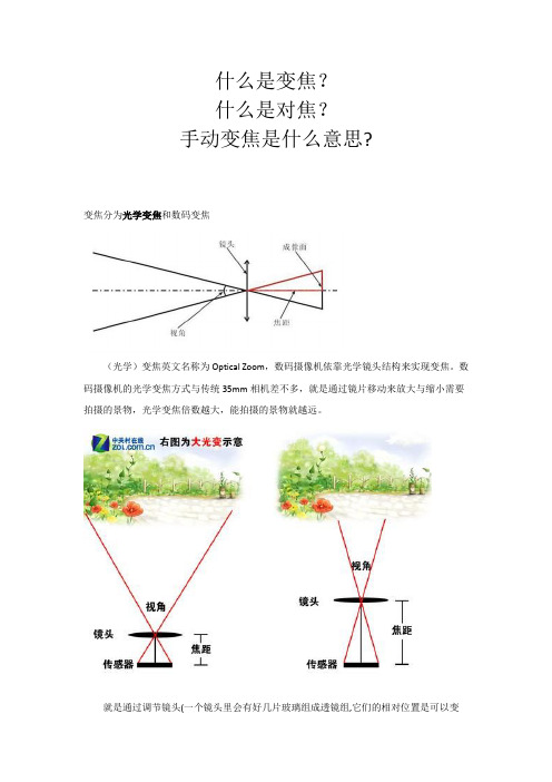 什么是变焦,什么是对焦,手动变焦是什么意思