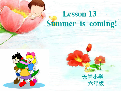 lesson-13-summer-is-coming课件