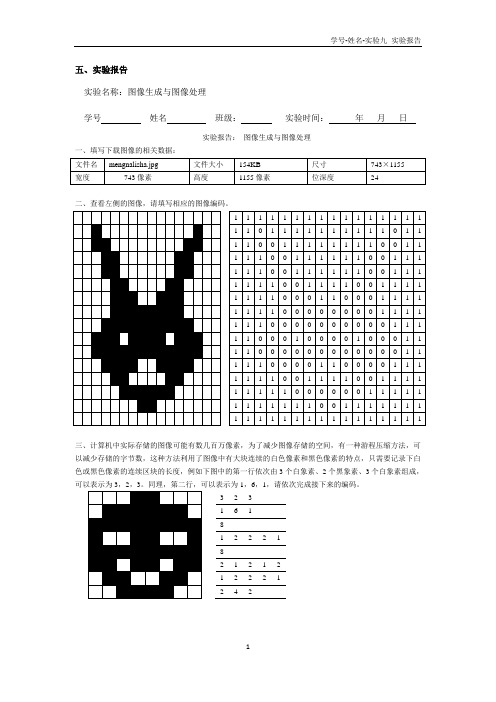 北理工-机电学院-大学计算机基础实验报告-学号-姓名-第九次实验报告