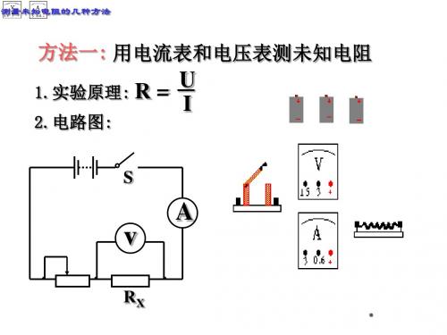 《测量未知电阻的几种方法》教学课件 人教版