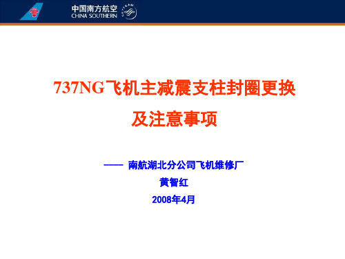 737NG飞机主减震支柱封严更换及注意事项