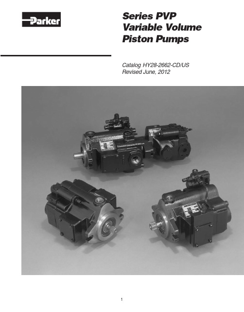 Parker派克样本PVP Series Piston Pumps