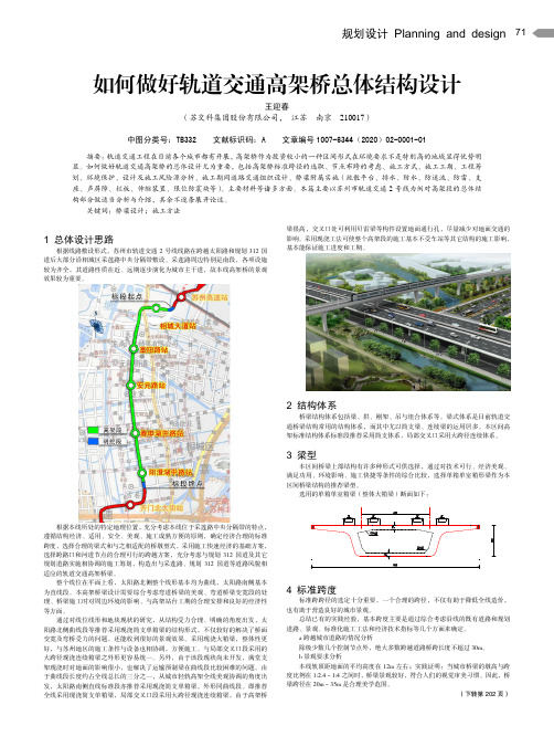 如何做好轨道交通高架桥总体结构设计