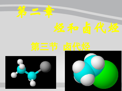 人教化学选修5第二章第三节 卤代烃(共31张PPT)