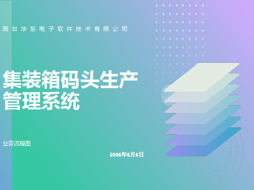 集装箱码头业务流程图