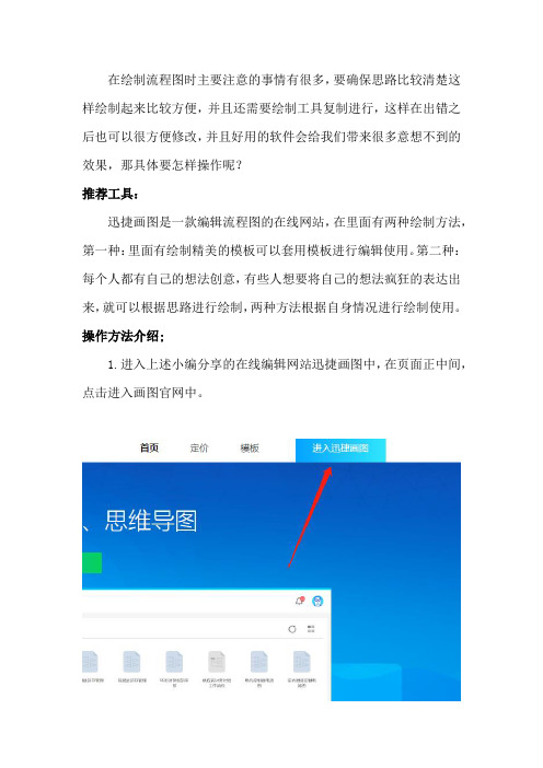 利用迅捷画图绘制流程图操做方法介绍