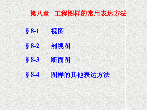 工程图样的常用表达方法