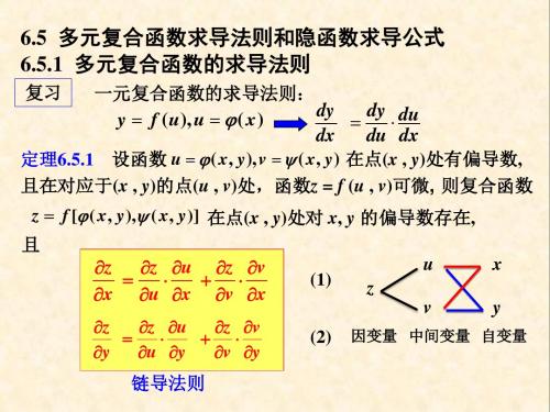 6.5 多元复合函数求导法则和隐函数求导公式