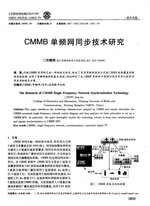 CMMB单频网同步技术研究