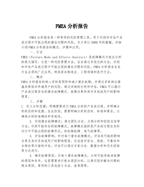 FMEA分析报告