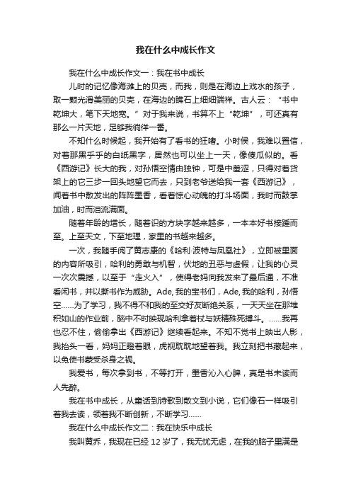 我在什么中成长作文