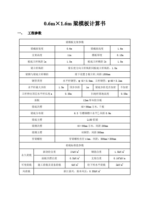 600X1600梁计算书