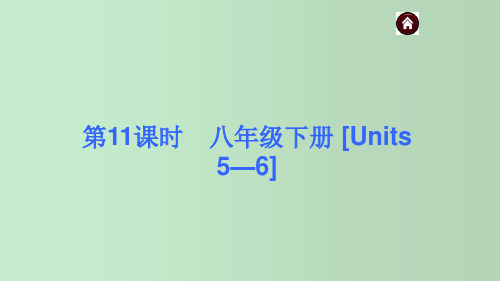 人教版初中英语八年级下册[Units 5—6] 中考英语复习 教学PPT课件