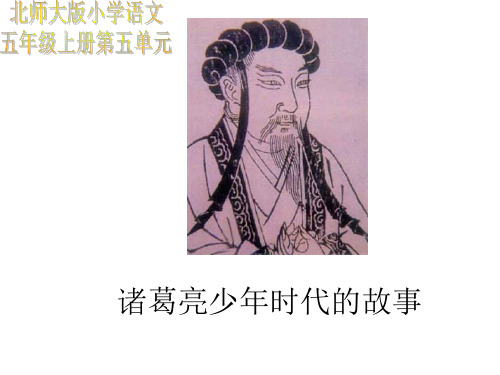 五年级语文诸葛亮少年时代的故事2-P