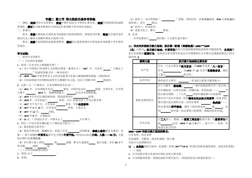 伟大的抗日战争学案