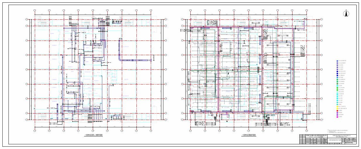 BIM_92119A-301-29-6x - 一层排风排烟及管道平面图