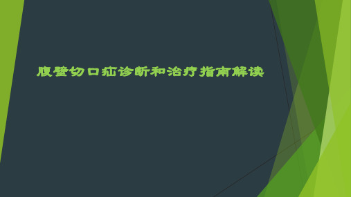 腹壁切口疝诊断和治疗指南