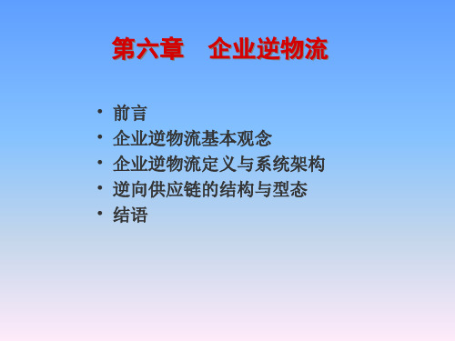 企业逆物流(ppt 17页)