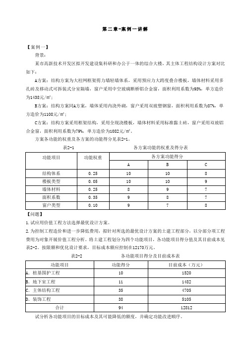 【造价工程师】2018造价-案例-精讲班-35讲第二章-案例一讲解