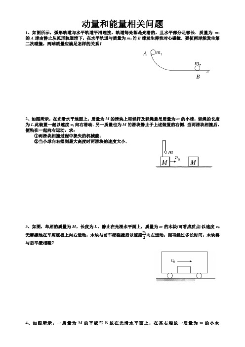 动量和能量相关问题