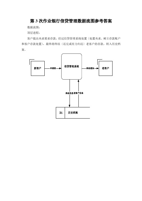 第3次作业银行信贷管理数据流图参考答案