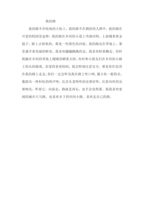 我的路
