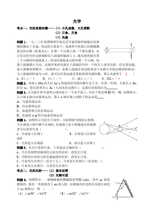 光学总复习